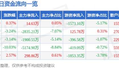 股票行情快报：华闻集团（000793）12月26日主力资金净买入14.63万元